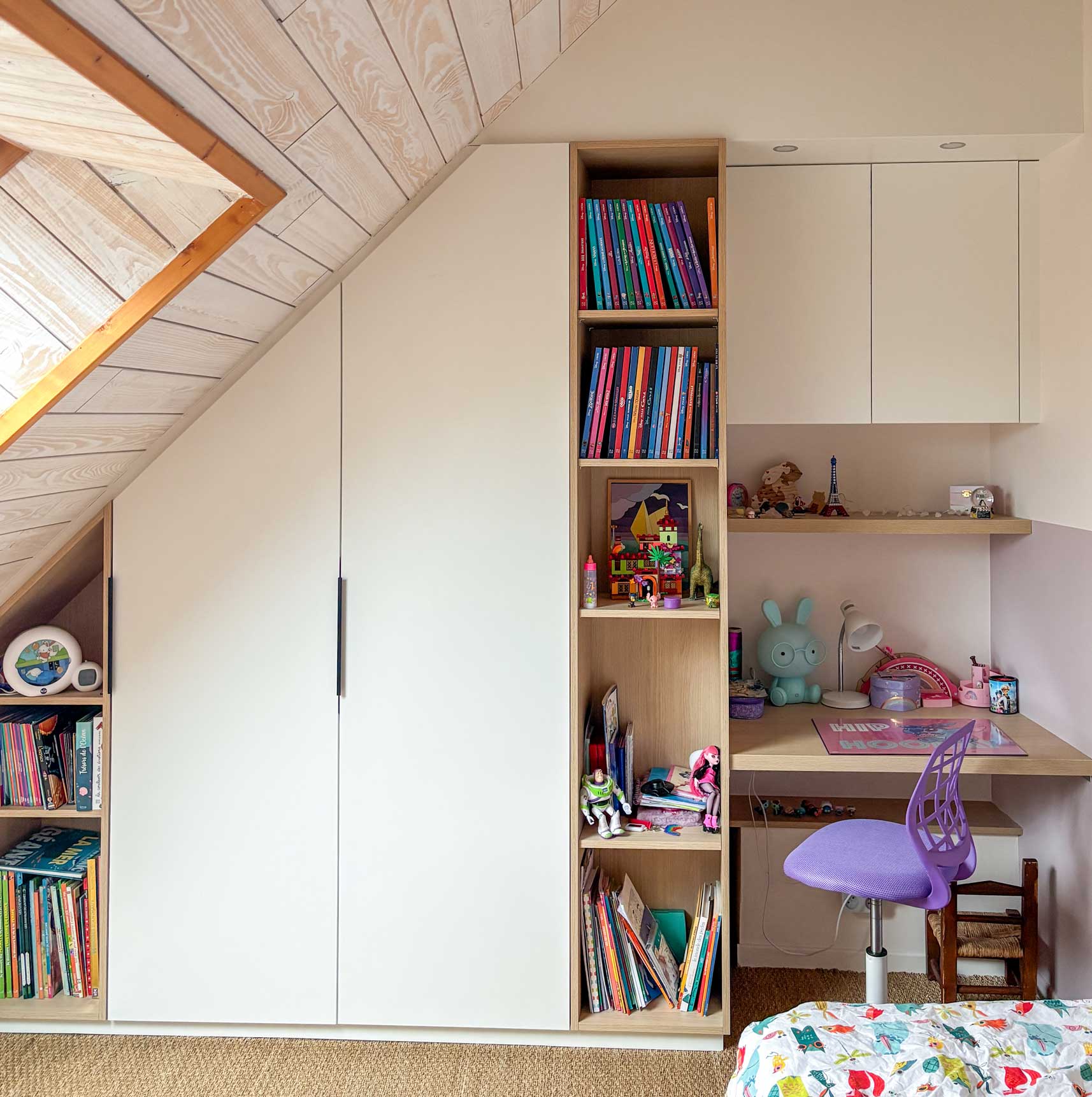 rangement sous combles