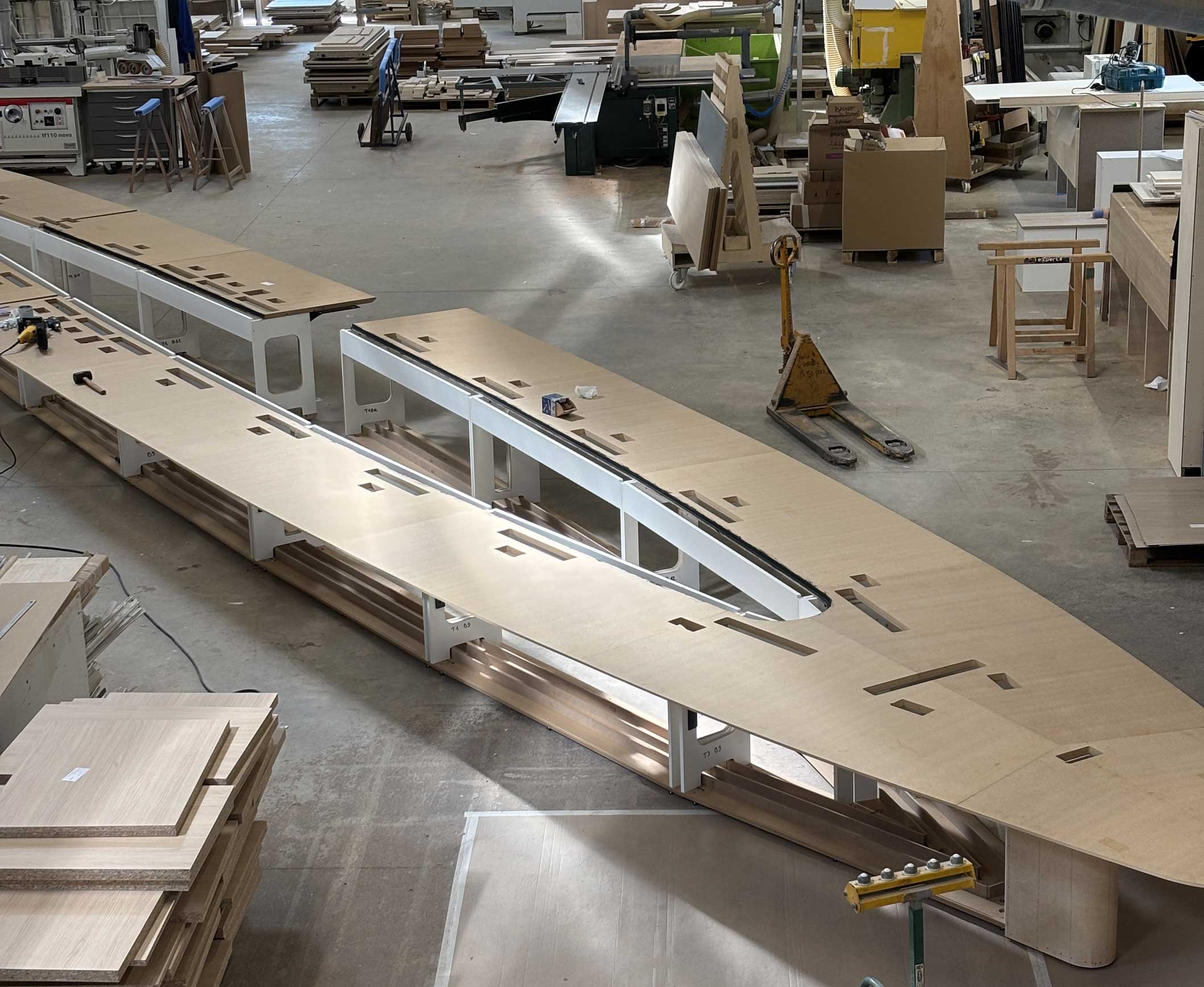 construction table réunion sur mesure