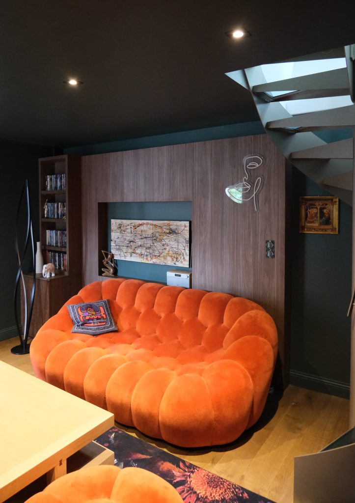 aménagement salon bibliothèque bureau Angers