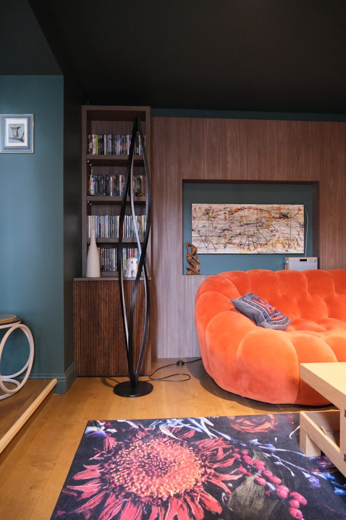 aménagement salon bibliothèque bureau Angers