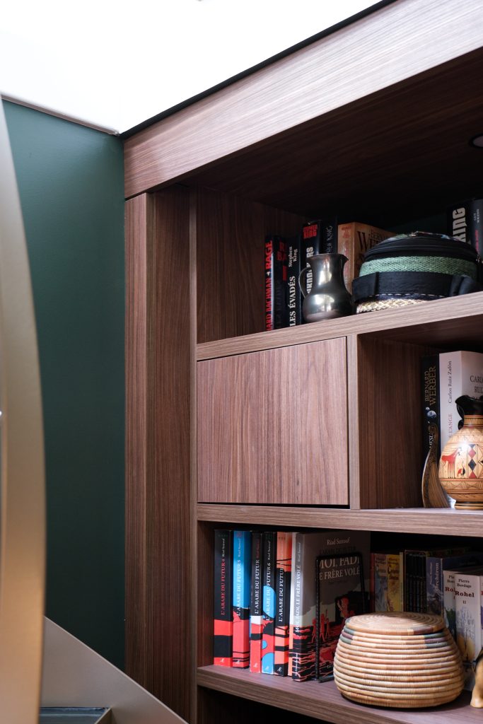 aménagement salon bibliothèque bureau Angers