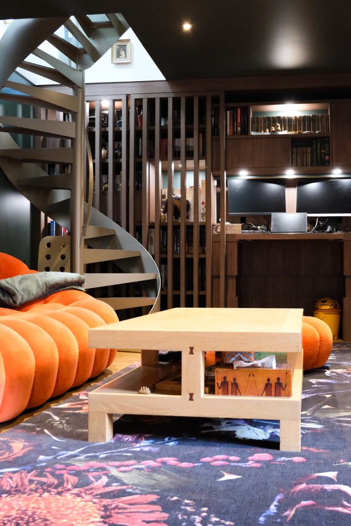 aménagement salon bibliothèque bureau Angers